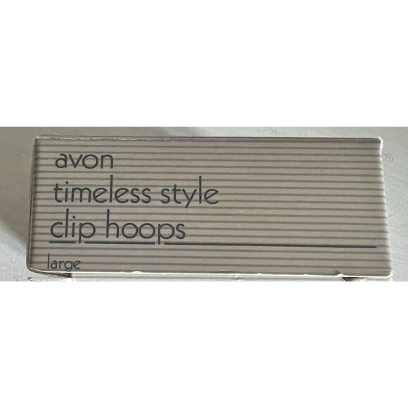 Rare Vintage Timeless Style Clip Hoops - Antique-like Silver Tone Earrings - NIB - Picture 4 of 5